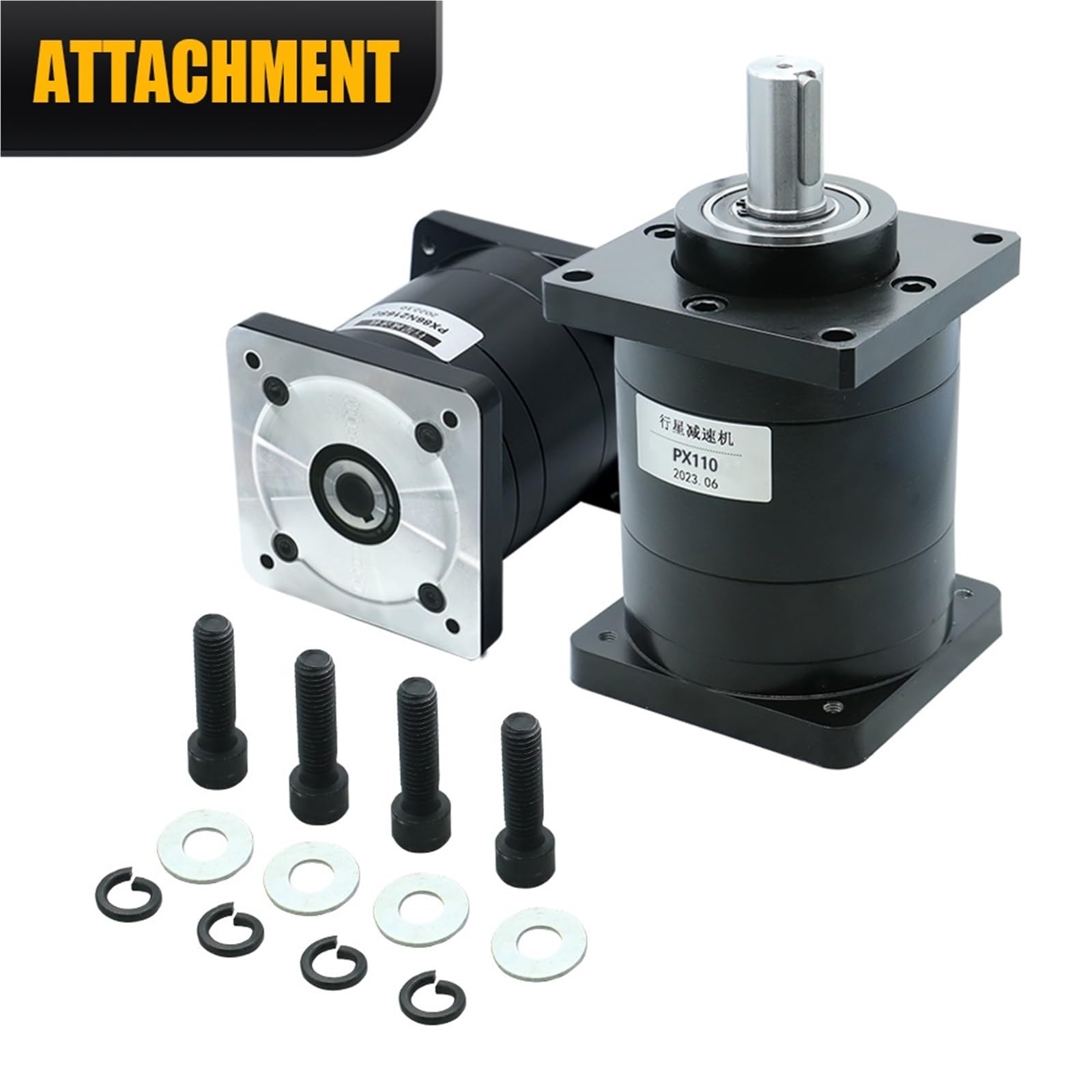 PX110 19mm Input 22mm Output Planetary Reducer Gearbox 3:1 To 216:1 For CNC Engraver 1.5KW 1.8KW 110ST AC Servo Motor 1Pcs(8 TO 1_19MM FOR 110 SERVO)