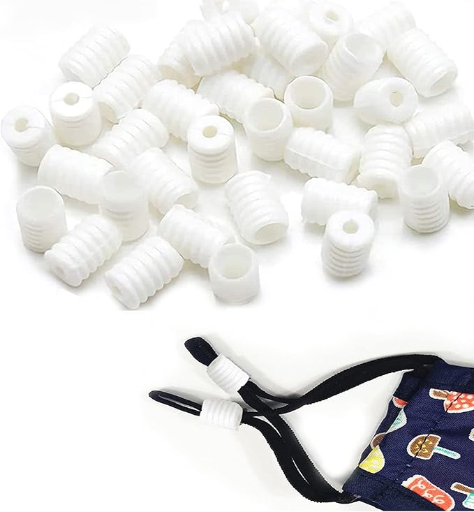 Adjustable Soft Silicone Cord Locks, for Fixed and