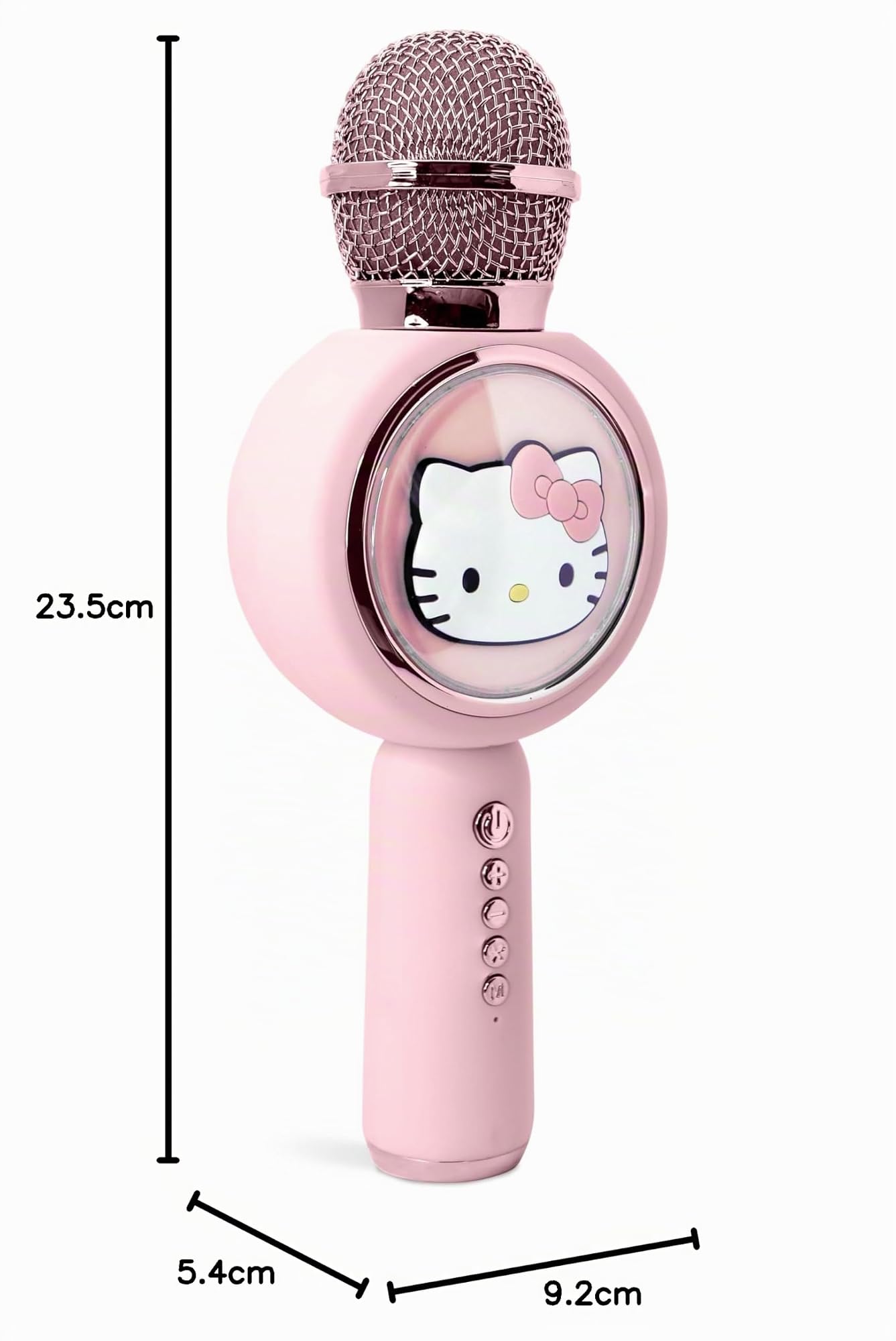 OTL Technologies Micrófono Karaoke Hello Kitty con Altavoz inalámbrico y Luces LED