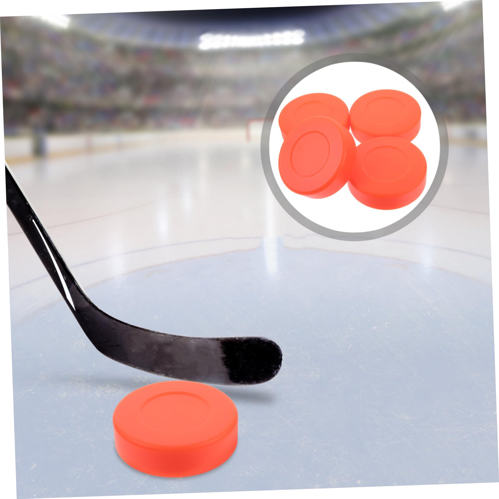 blöder Puck Sport zubehör Hockey Puck Hockey Verein Hockeypässe Ice Balls Kniehockey Eishockey-Pucks trainieren Eishockeypuck zum Üben Outdoor-Hockey-Zubehör PVC Golden