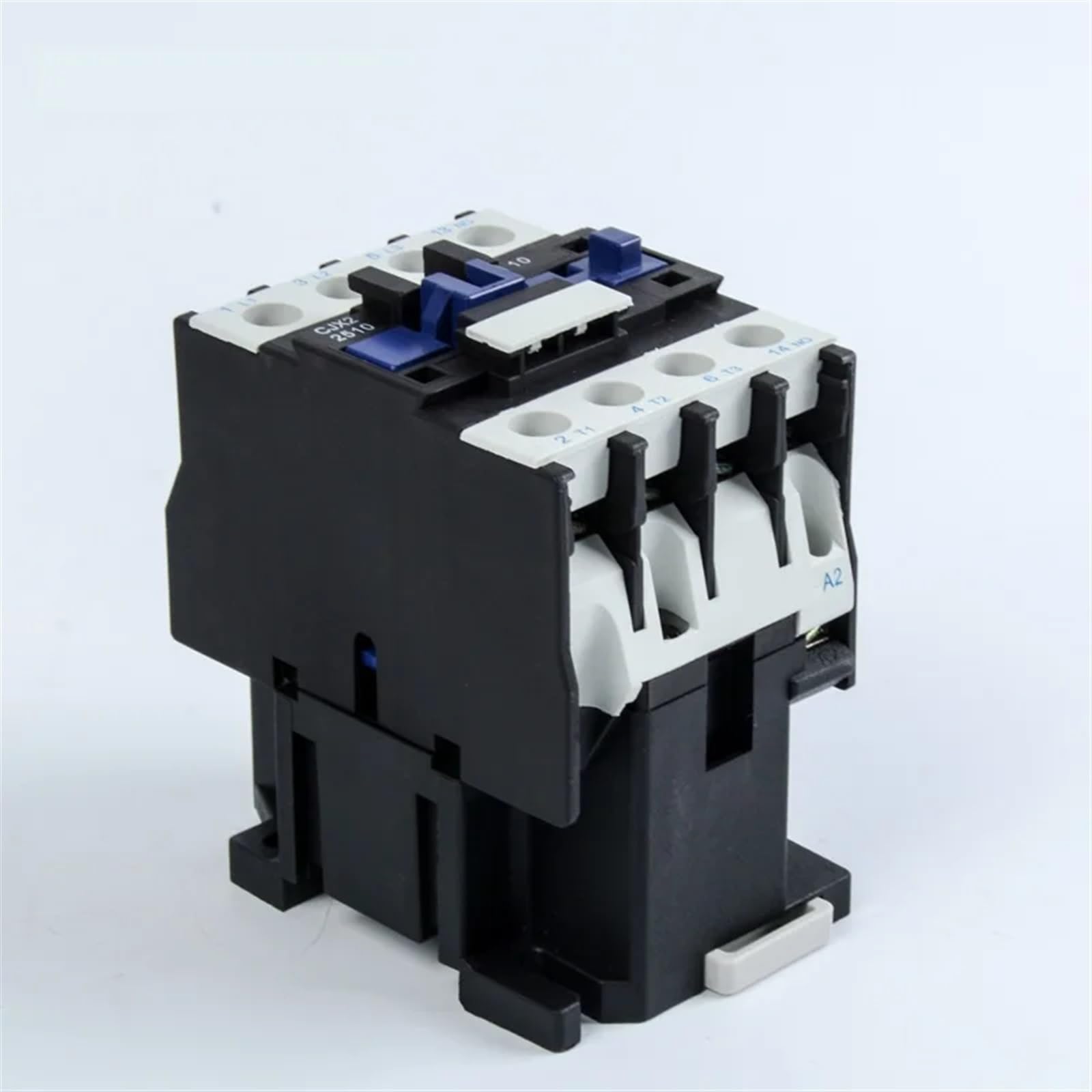 CJX2-2510 2501 25 A stycznik AC trójfazowy 3-biegunowy NO, napięcie cewki: 380 V, 220 V, 24 V, 50 Hz, montaż na szynie DIN, 3P+1NO, normalnie otwarty (2501 Ac24v)