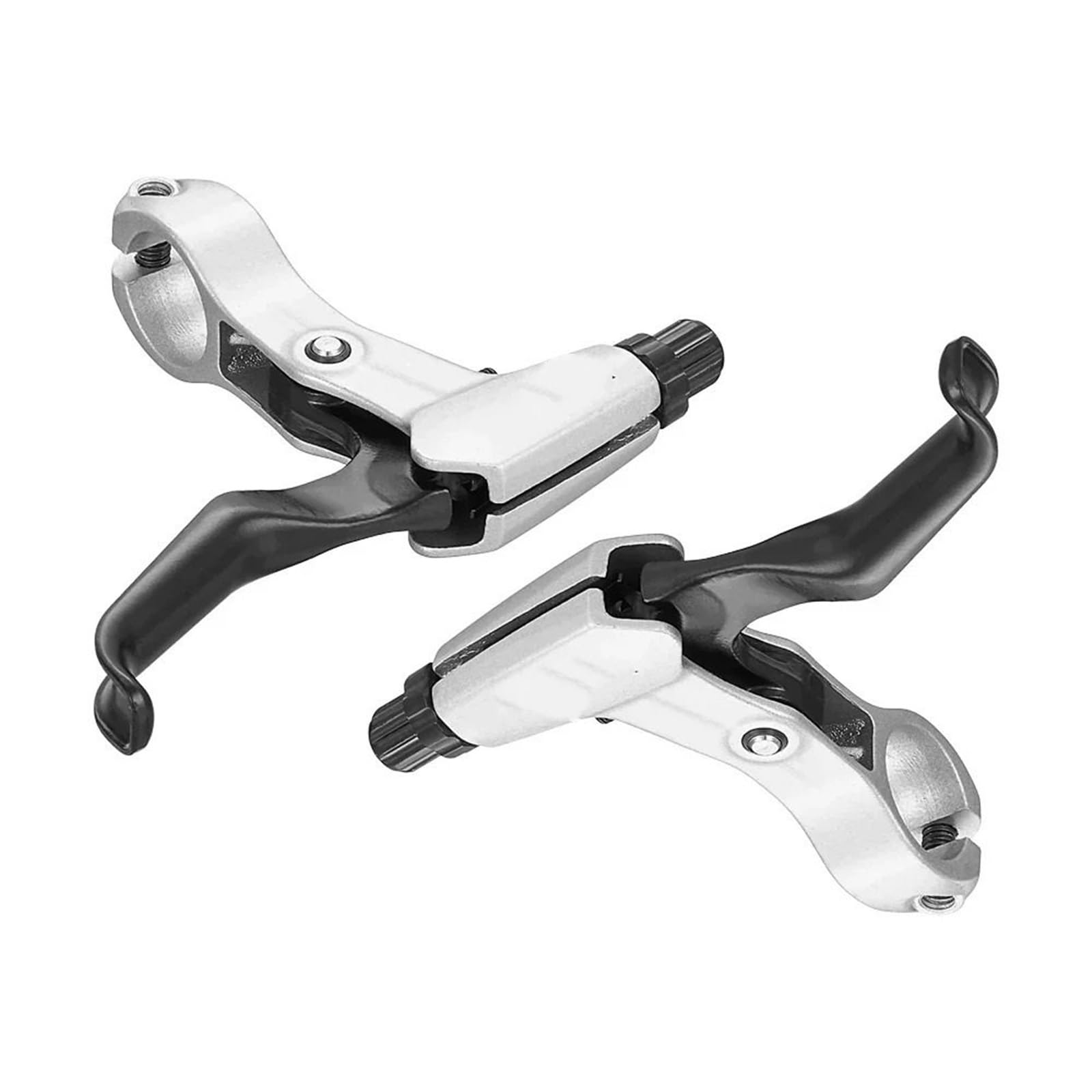POAYUEWR MTB Brake Levers Aluminum Alloy Cantilever Mountain Bike Bicycle Mechanical Horseshoe V Brake Handle Bike Brake Drum(Silver Gray)