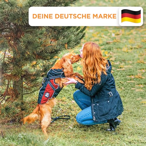 Hundemantel Tierhood – Wasserdichter Hunderegenmantel mit Geschirr