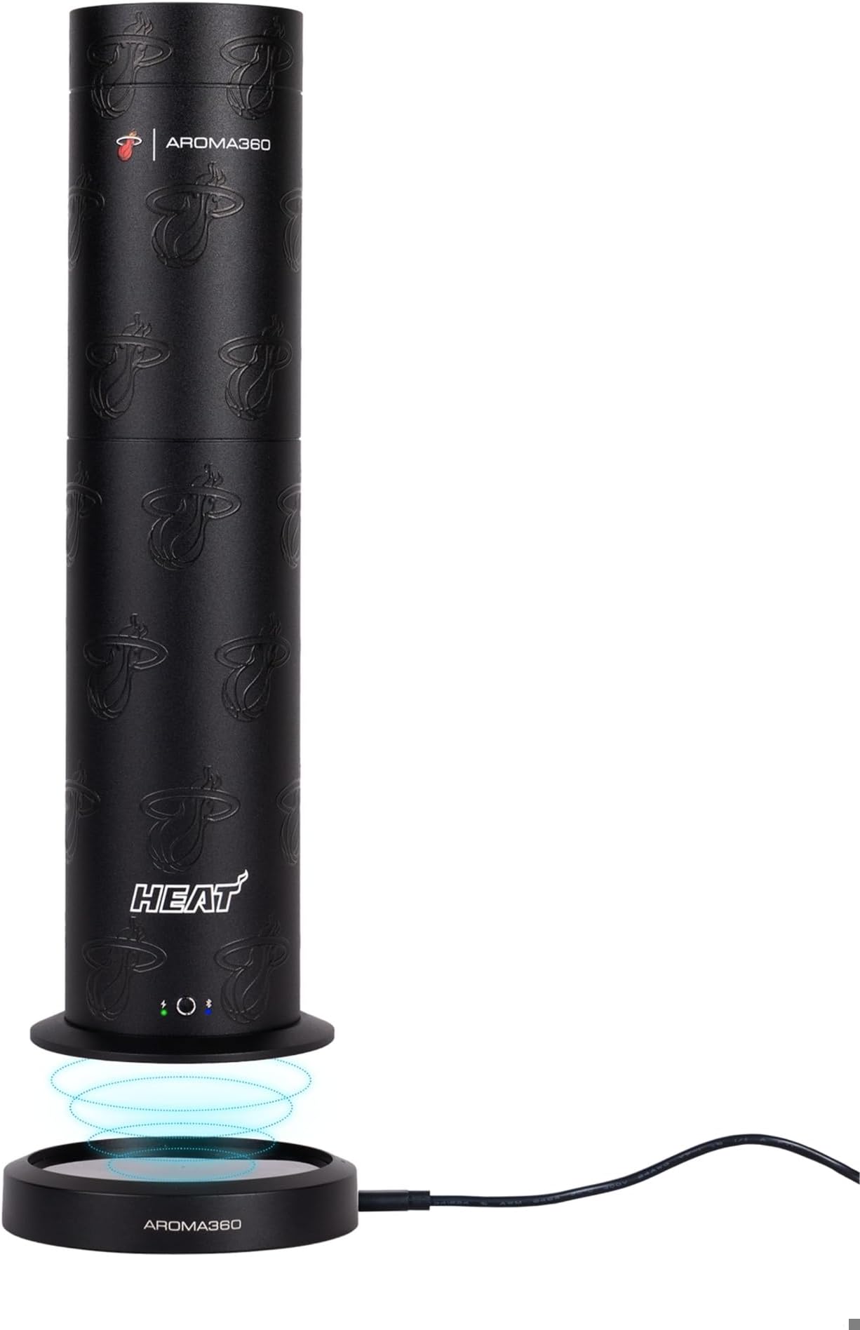 Aroma360 Mini Pro Scent Diffuser - Wireless Fragrance Oil Scent Diffuser for Offices, Bedrooms, Living Rooms & More - Luxury Portable Scent Diffuser - Covers 600 sq ft - Miami Heat Black