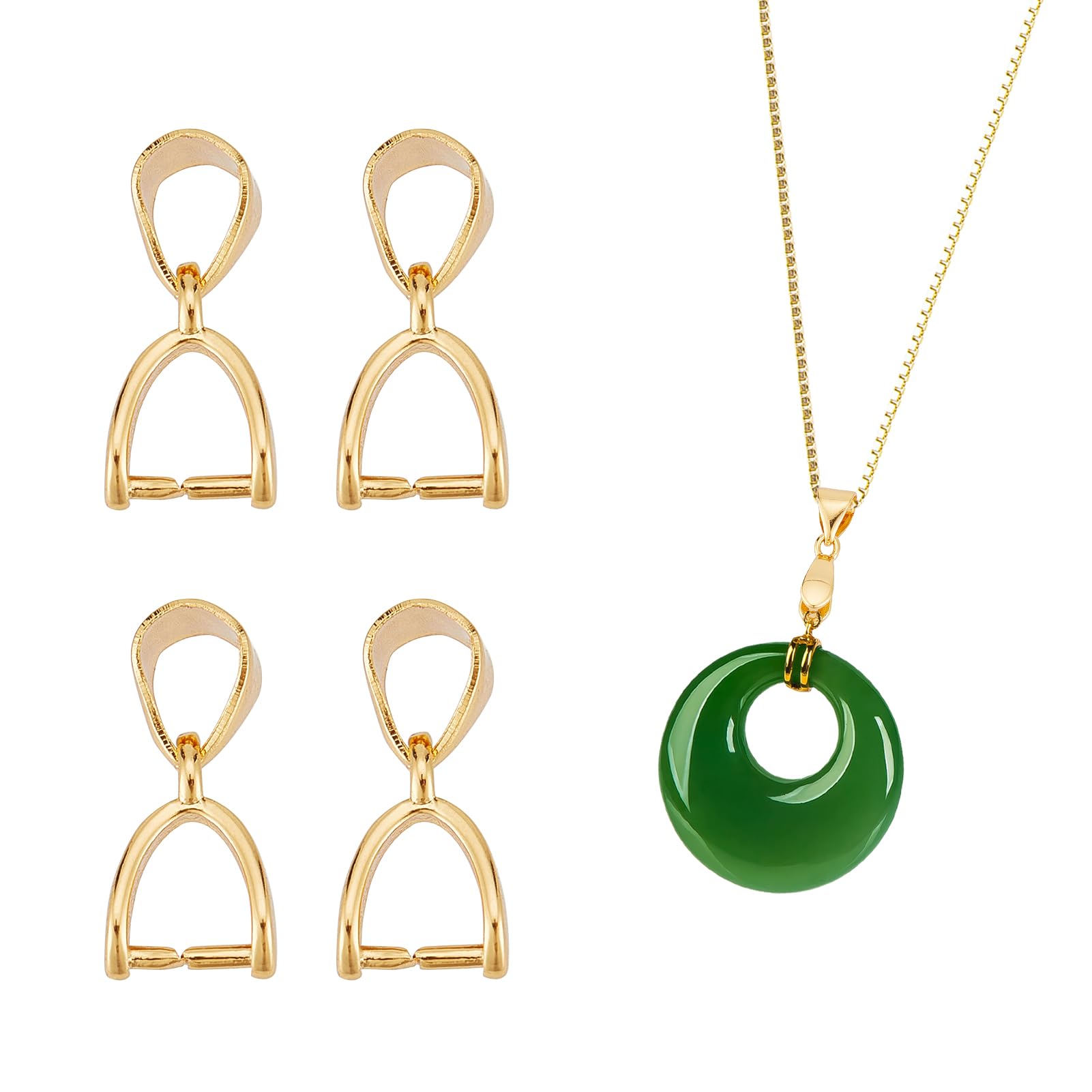 Fermoirs à clipser et bélières pour pendentifs colliers bijoux de loisirs créatifs