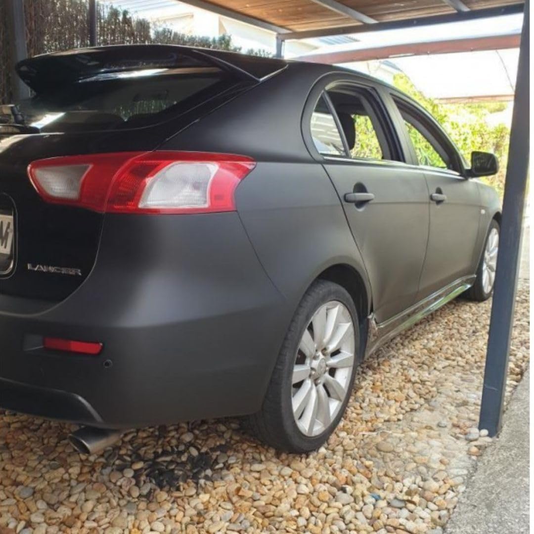 AutoFullCar Full Dip Flüssig-Vinylfarbenset, Format 4 Liter + elektrische Pistole, professionelles Finish und abnehmbar, einfache Anwendung, Autos, Motorräder (schwarz, urban)