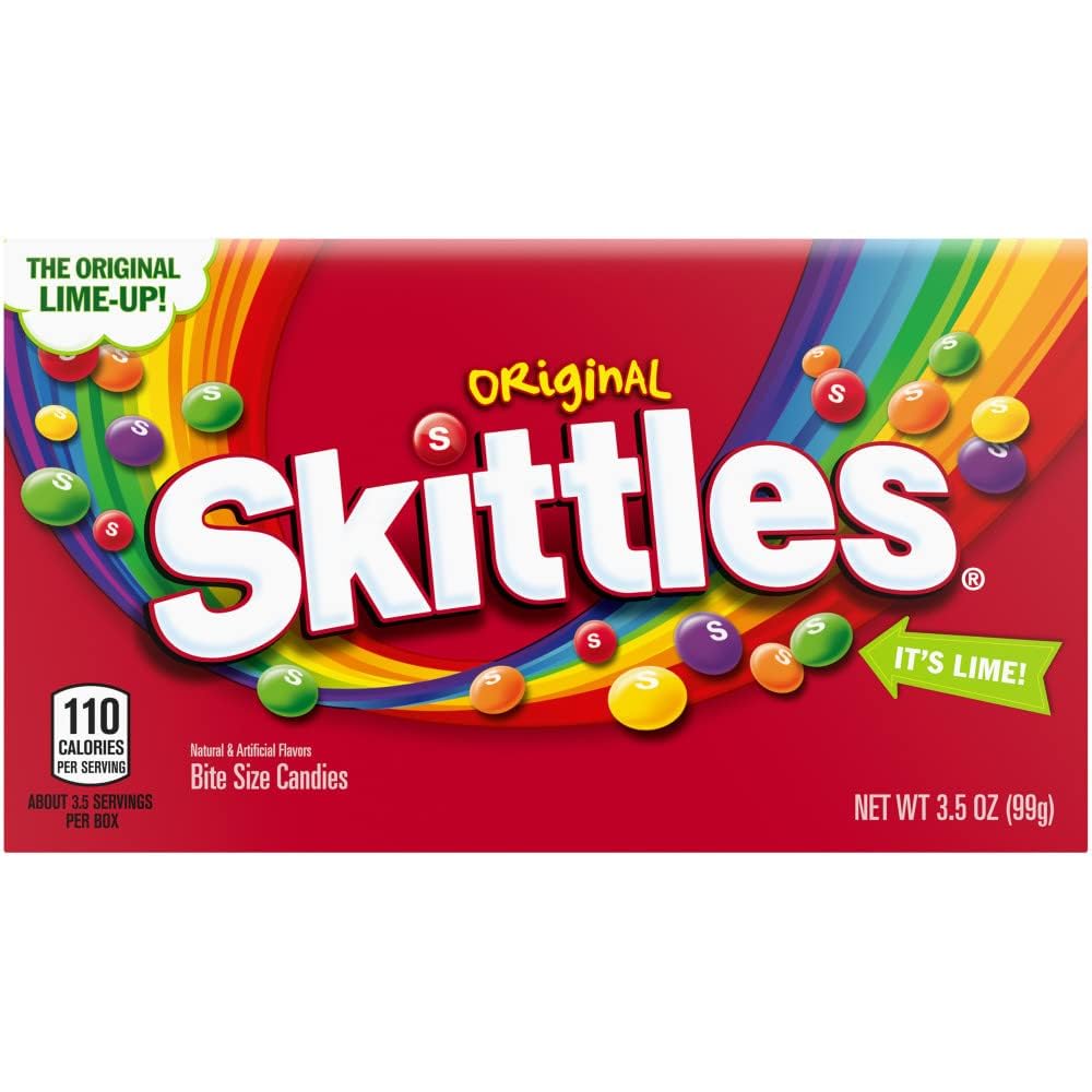 Skittles Original Candy Theater Box (Imported), 99 g (B0D7ZZBJDM) Amazon Price History, Amazon Price Tracker