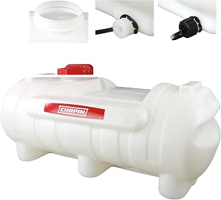 Chapin 97005: 25 Gallon Water Storage Tank, Utility Water Tank, Water Supply, for Farms, Acreage, Gardens, Orchards, Translucent White