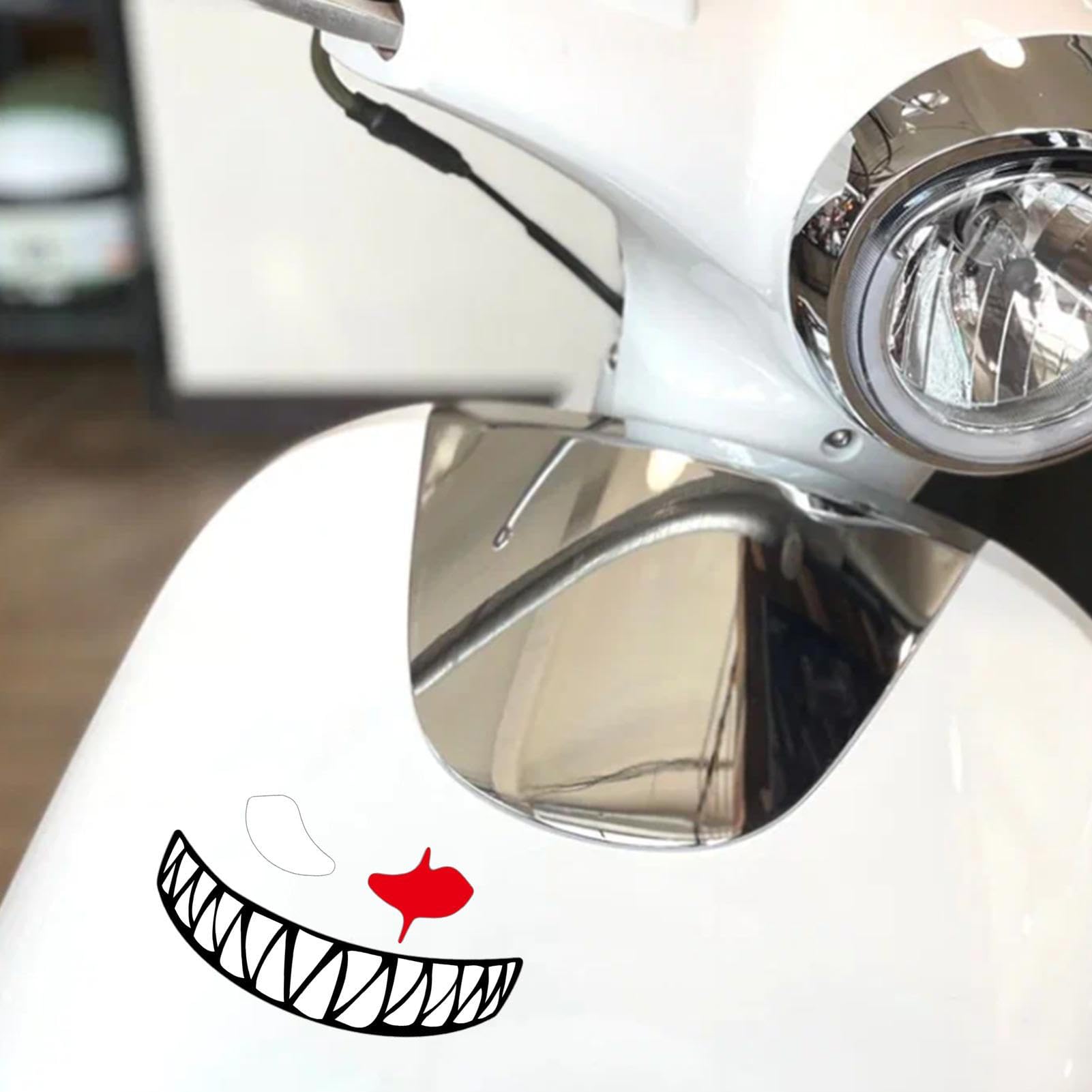 2-Pack Evil Star Eye Decals - 5.51x4.53 Inch PVC Stickers For Cars, Laptops & Water Bottles