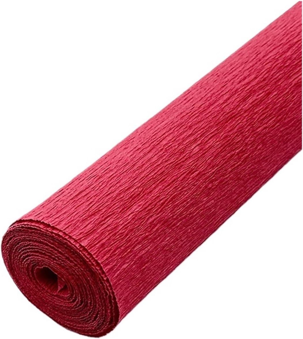 Papel Crepe 6roll Color Handmade Crepe Paper DIY Flower Material Gift Roll Edge Origami for DIY Craft(Color05)