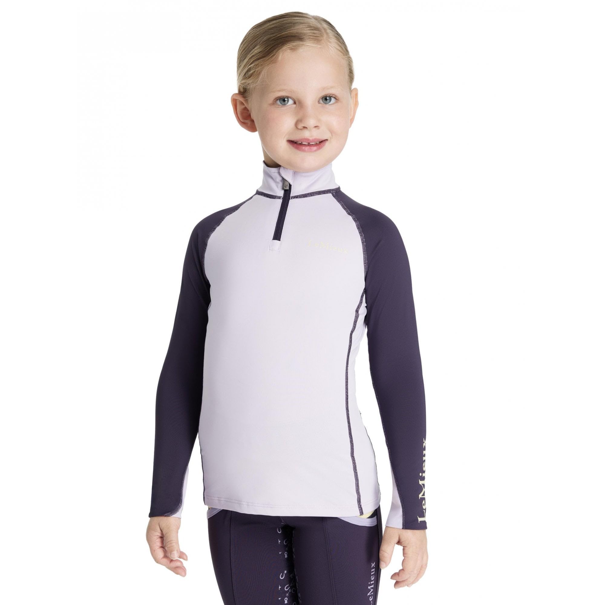 Lemieux Girls Violet ' Long Sleeve Riding Baselayer