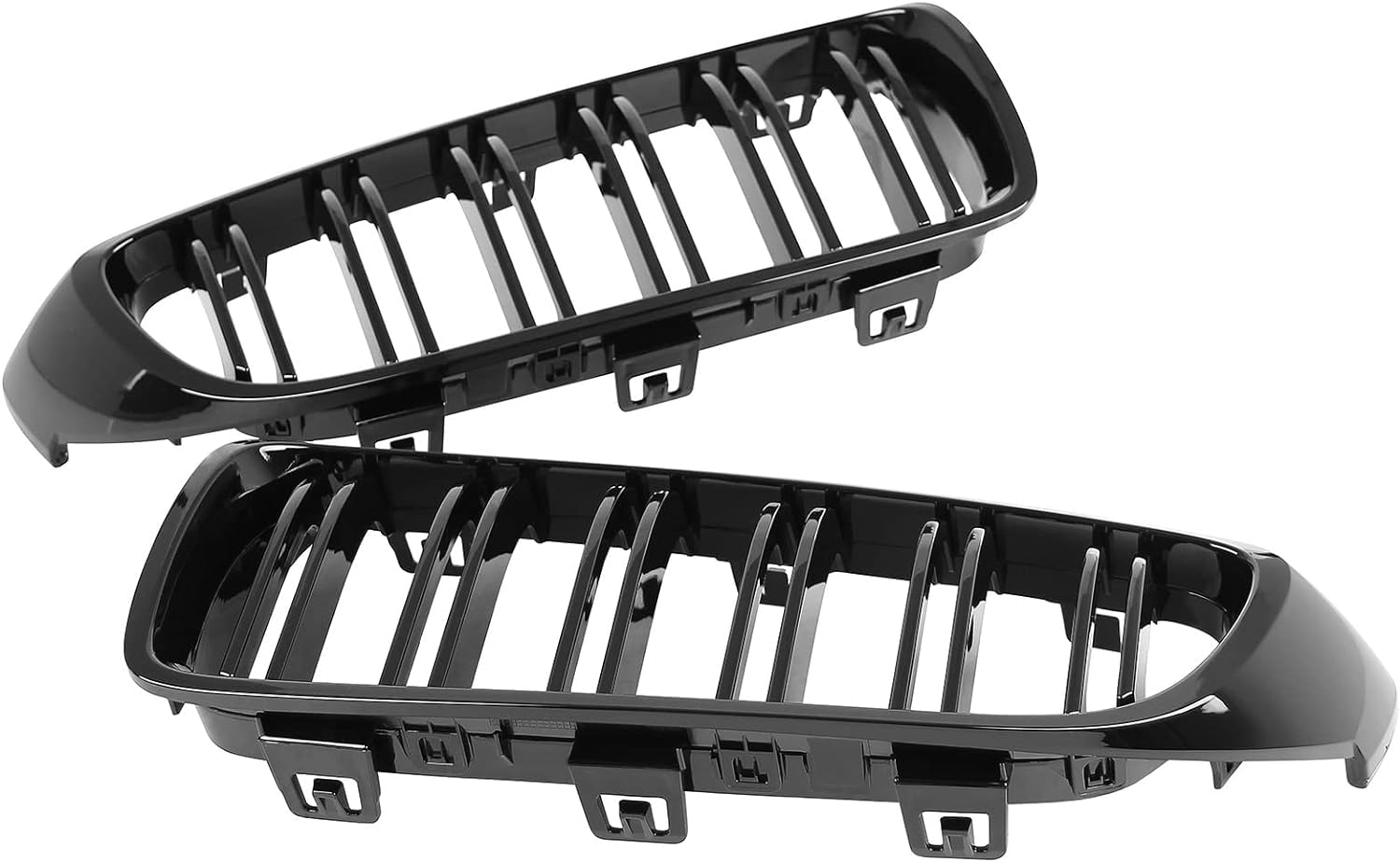 Parrilla de enfriamiento negra brillante para Serie 4 F32 F33 F36 F80 F82 2014-2019 Nieren Doble Barra Parrilla frontal
