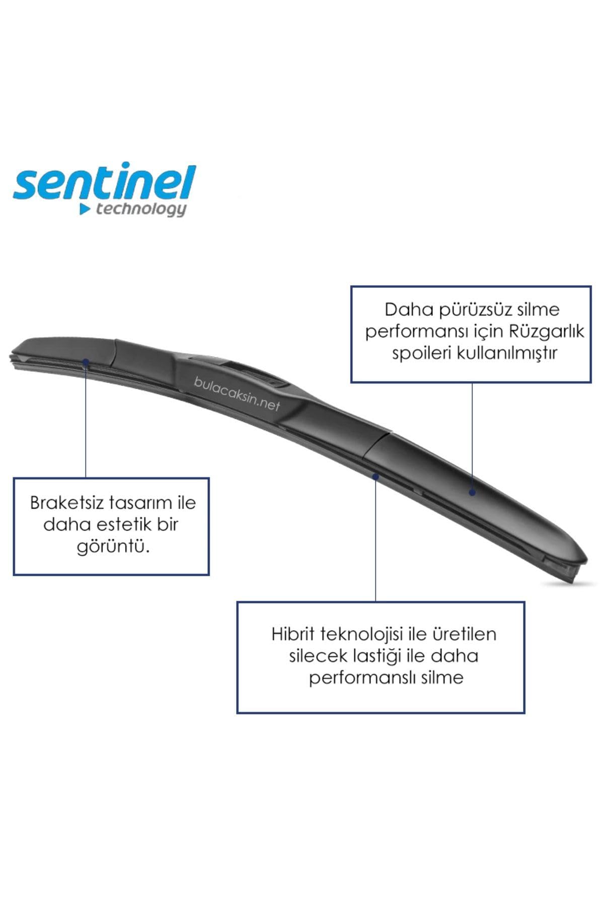 Hyundai ile uyumlu Sentinel Hibrit Silecek Takımı Elantra 2011-2015