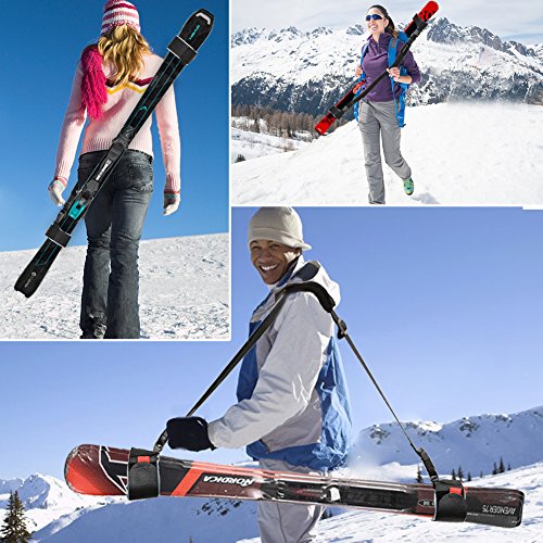 image for Mounchain Ski Carrier Strap and Pole Carrier Sling Strap Thick and Str