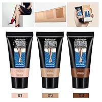 Vista 5 de Maquillaje de piernas, bronceador impermeable, loción de base corporal impecable, cobertura de cicatrices de piernas y cuerpo, cobertura