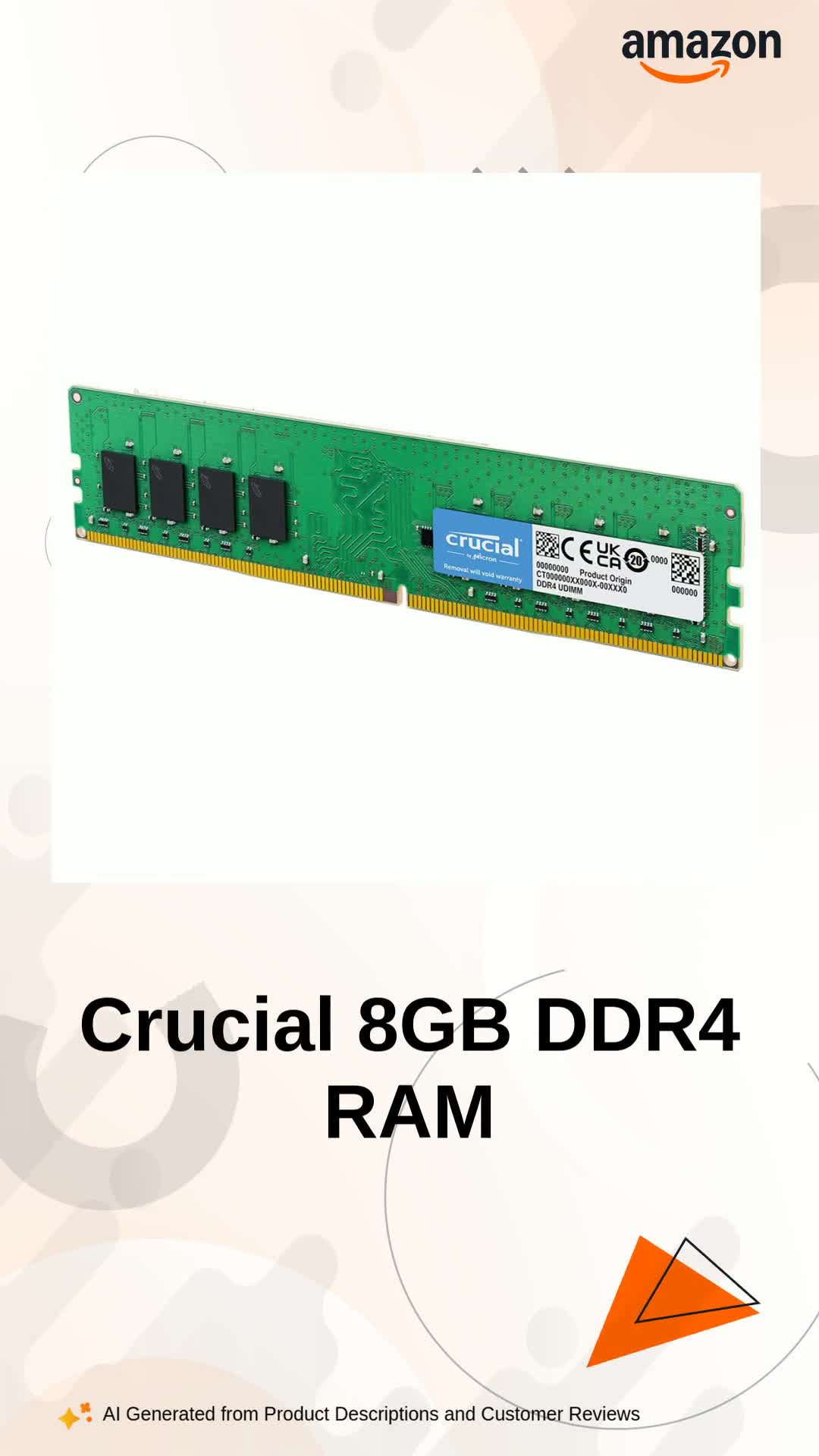 Crucial デスクトップ用増設メモリ 8GB DDR4 2400MT/s 288pin