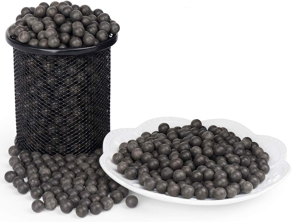 LuckIn 1000/1500/3000PCS Slingshot Ammo Balls, 3/8 Inch Hard Clay Slingshot Ammo for Hunting & Shooting Target Practice, Natural Biodegradable, Brown