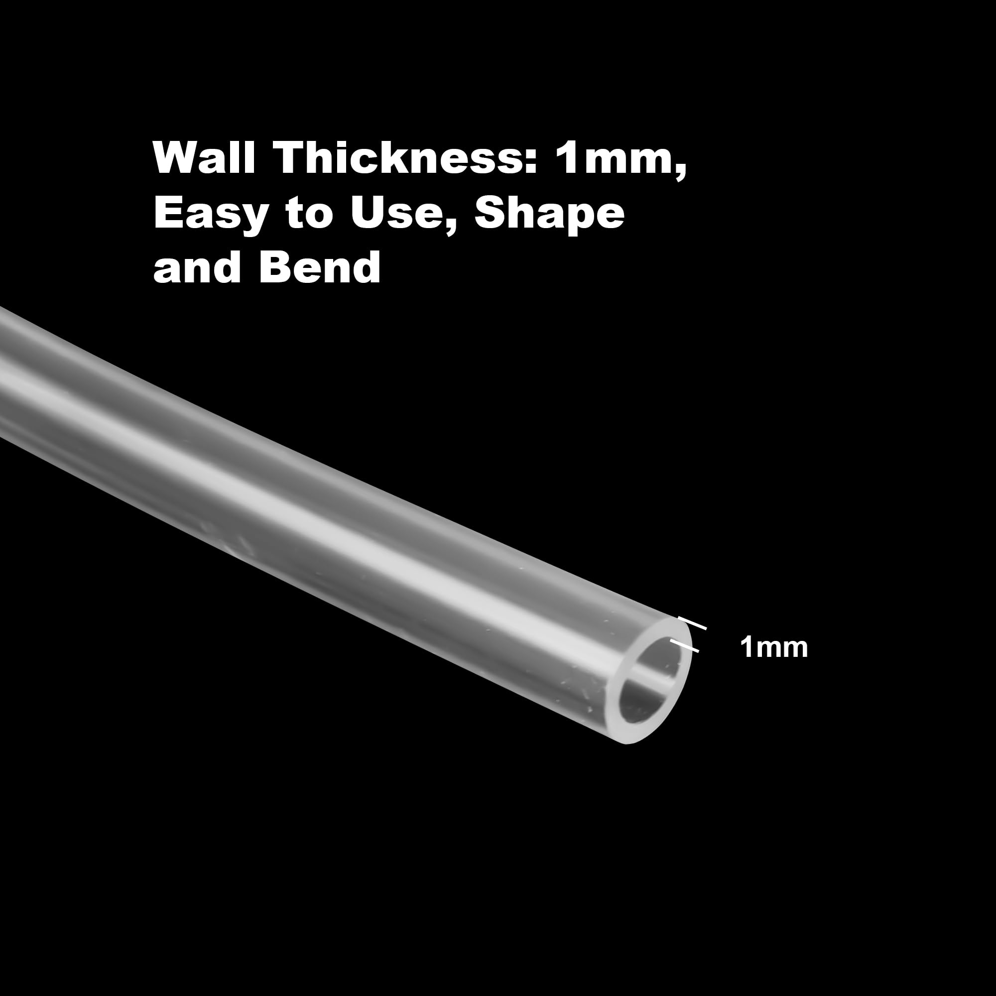 LAVMHAB Klarer PVC-Schlauch 2x4 Mm – 3 M, Flexibel, Für Wasser, Luft & Aquarien, Lebensmittelecht