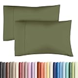 Queen Pillow Cases - 2 Pack - Super Soft Pillowcase Covers - Envelope Enclosure - Hotel Quality Pillow Protectors - Wrinkle Free, Shrink & Stain Resistant - Machine Washable - 20