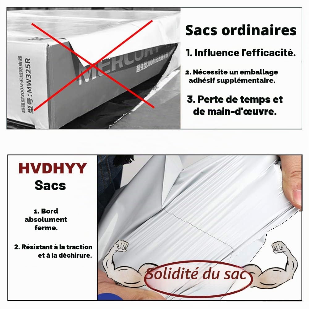 Enveloppe Plastique Expedition Lot de 100 pièces Sacs 32 X 45CM Conditionnements Plastique Polystyrène Pochettes