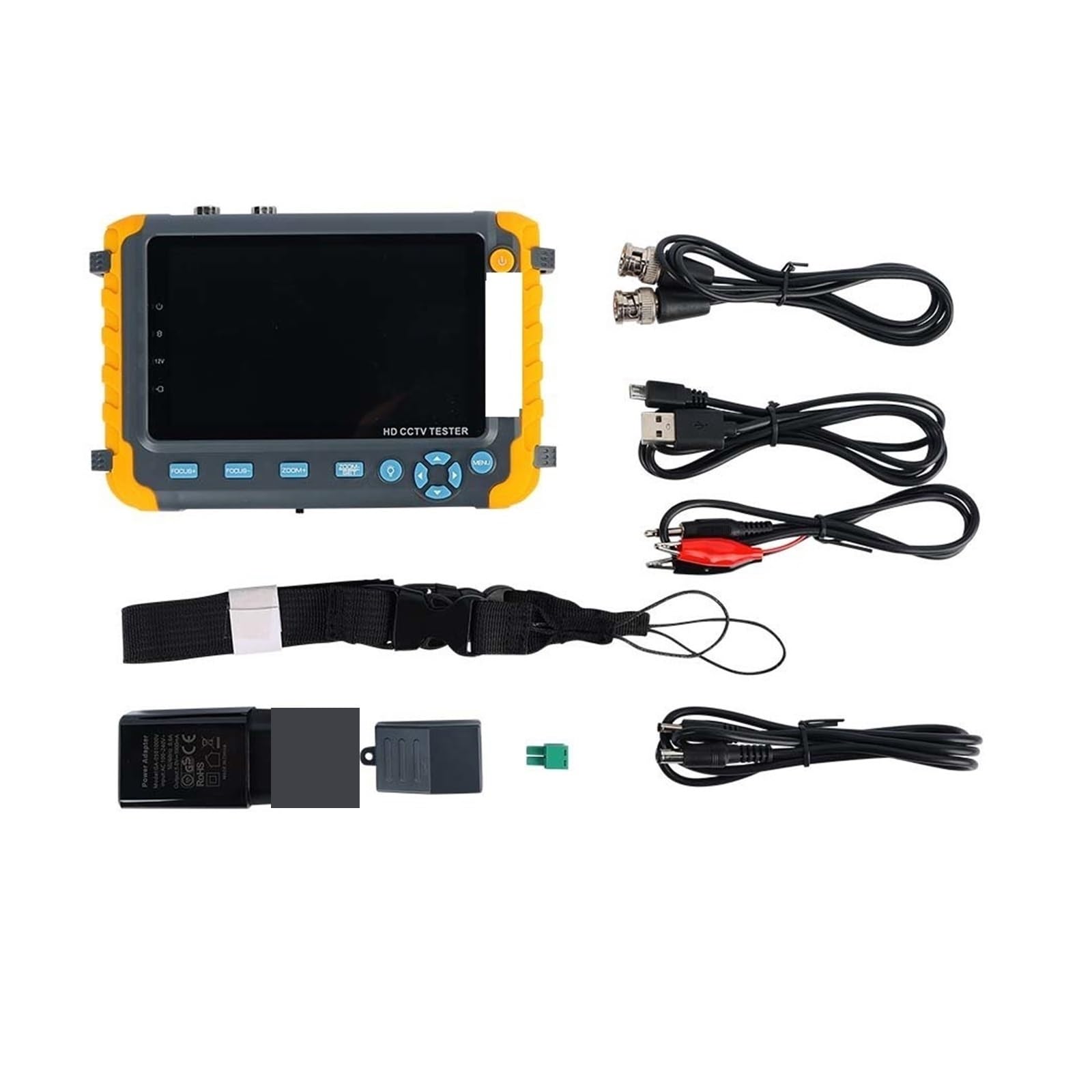 Tester CCTV, Monitor IV8W Cctv AHD TVI CVI CVBS Con Strumento Di Test UTP E Ingresso VGA Portatile Uscita DC12V Alimentato A Batteria