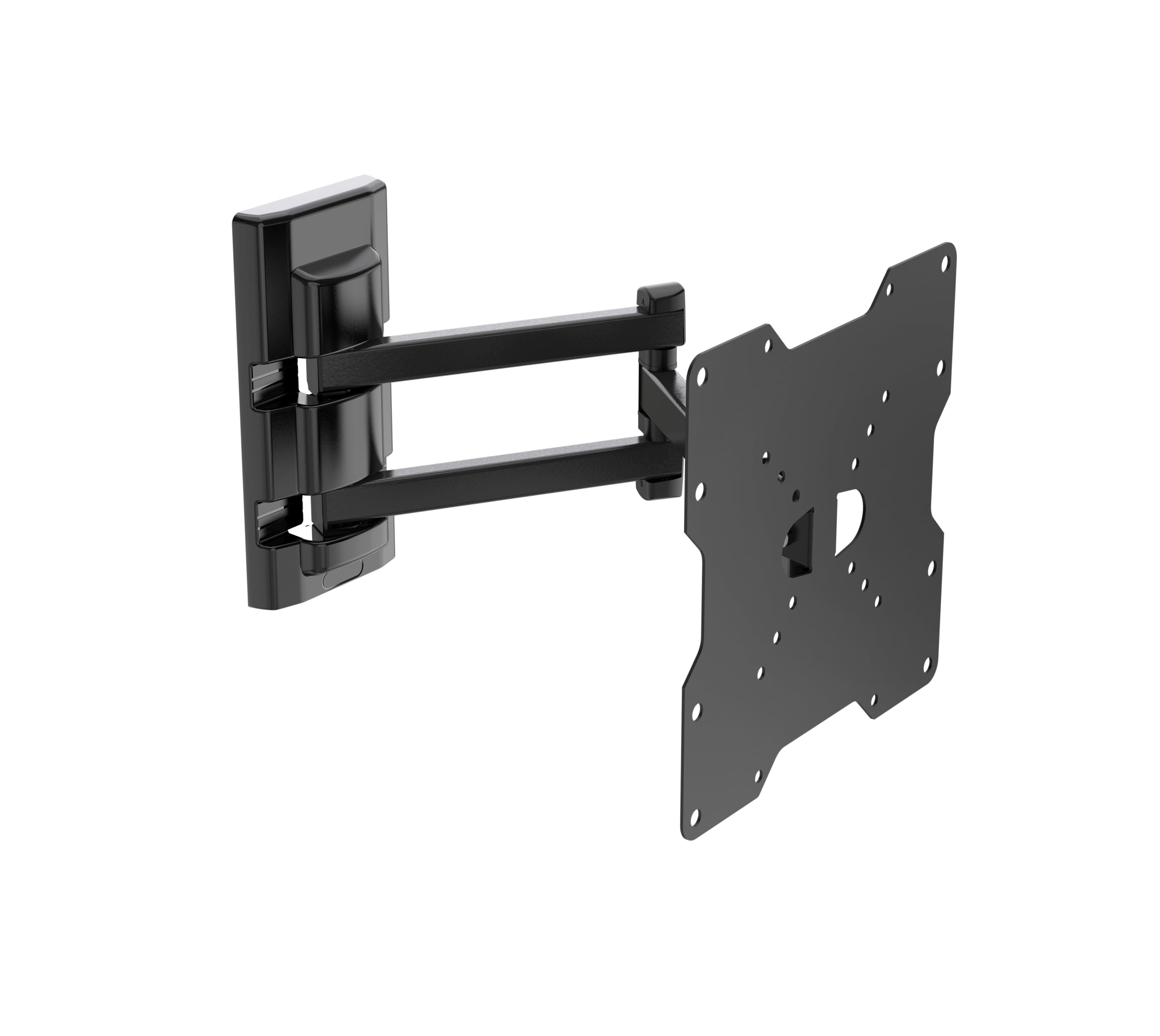 Meliconi FLATSTYLE FDR200, Supporto TV Parete a Doppia Rotazione | Staffa per TV a Schermo Piatto da 26" a 45", Attacco VESA 50-75-100-200, Portata 25 Kg, Tasselli Fischer, Made in Italy, Nero