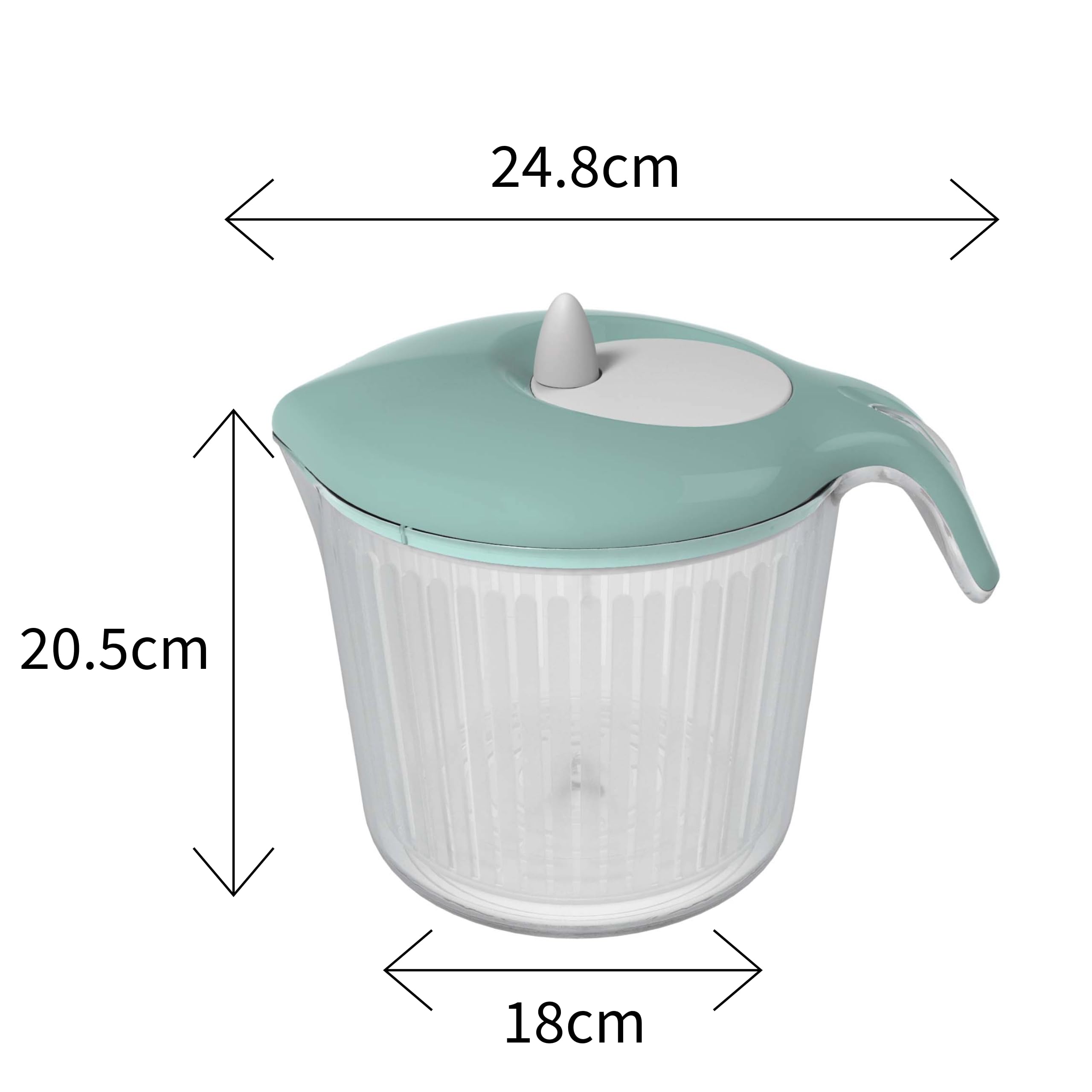 Centrifuga Per Insalata Biesse P636/17 | 3 Litri | Beige | Made In Italy | Compatta Per Cucina, Camper E Caravan