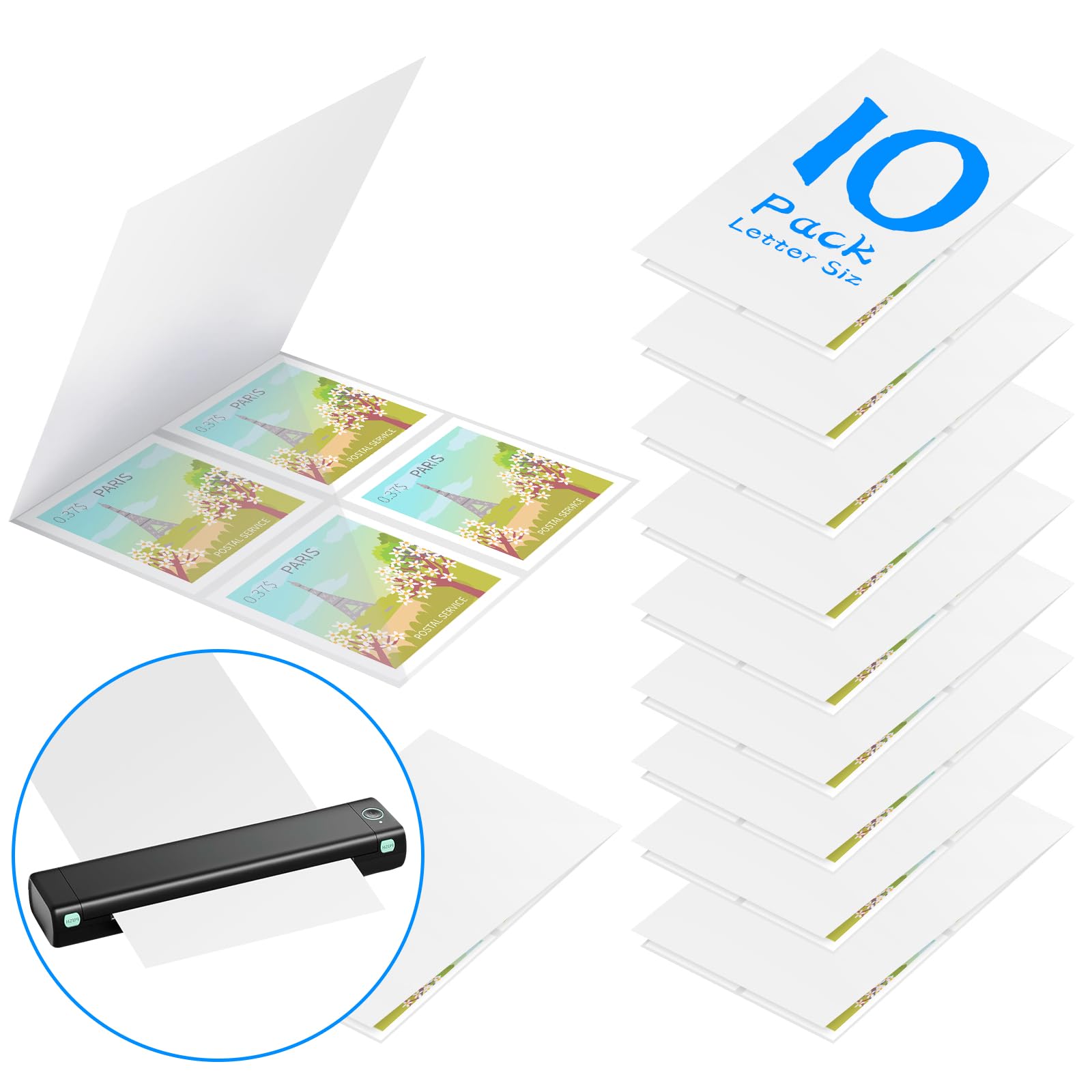 Laminator Carrier Sleeve Lamination Carrier Thermal Laminating Carriers Sheets Thermal Carrier Sheet for Laminator with All Brand Laminating Pouch (10