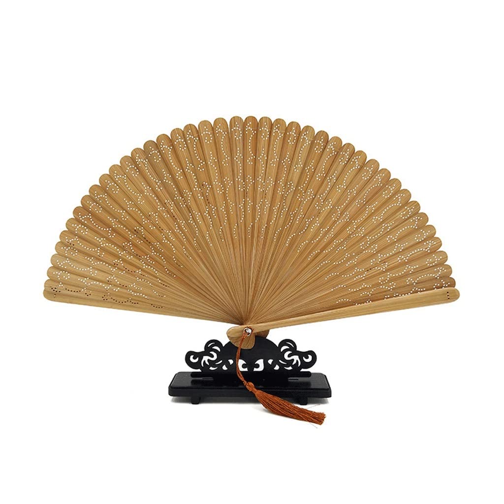 Abanicos Plegables Abanico de Mano Plegable para Mujer Abanico Plegable japonés Chino Abanico de Mano con borlas Abanicos de Boda Abanicos Decorativos Vintage