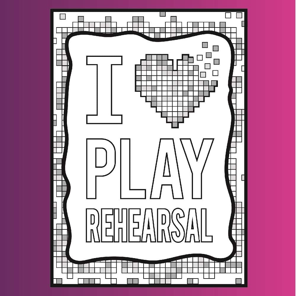 Coloring Broadway - BE More CHILL Inspired Coloring Pages (Set of 4) “It's from Japan” Collection, Broadway Musical Merchandise, Ideal Gift for a Broadway Theater Lover image 3