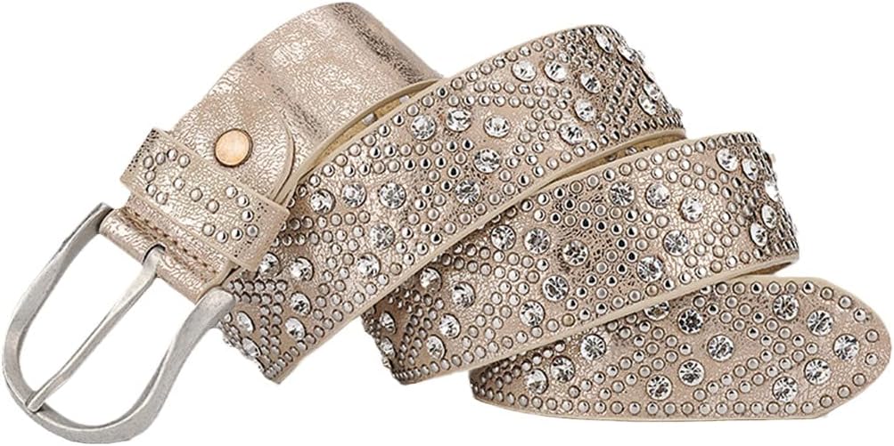 Rivet Vintage Luxury Punk Set Belts, Women Genuine Real Leather Waist, Handmade Strap For Jeans