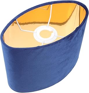 Practical Oval Lampshade 9.05X7.08X4.72 Inch Fabric Lamp Cover with Simple Installation for Table Lamps