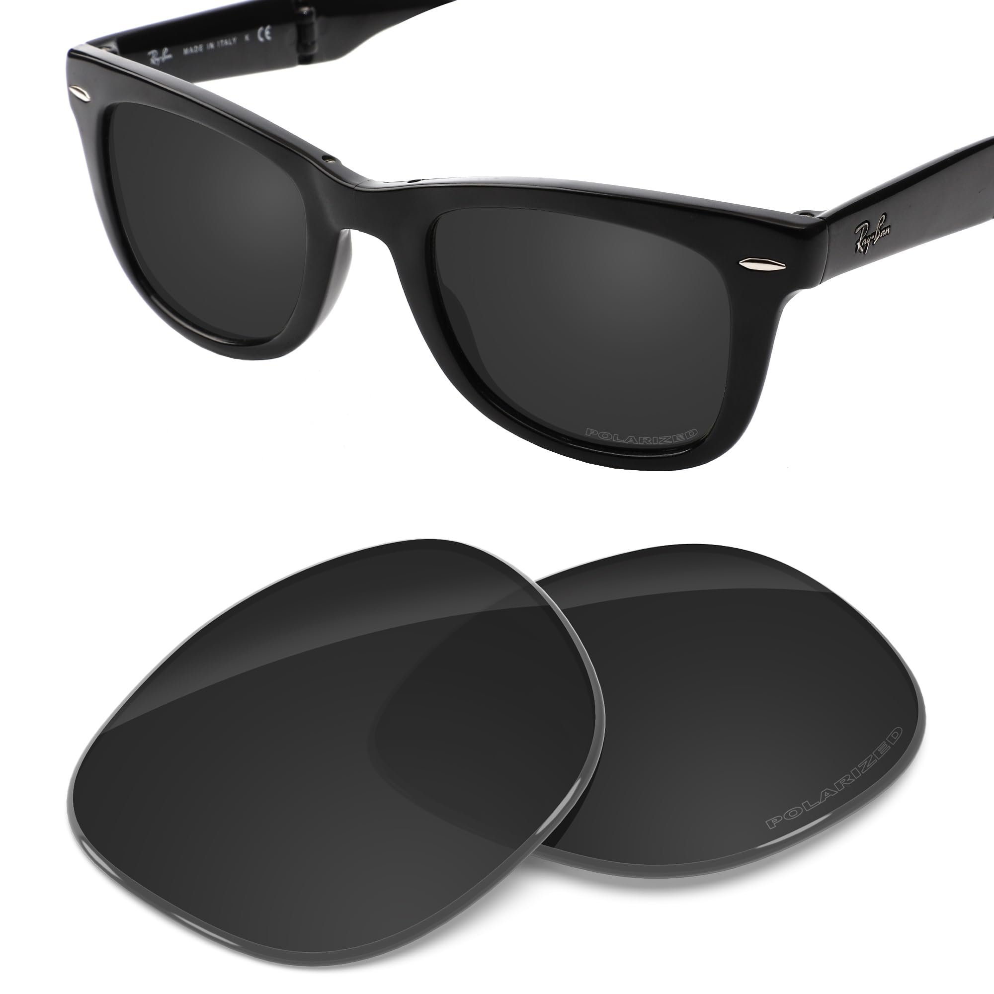 Tintart Performance Replacement Lenses Compatible with RayBan Wayfarer RB4105 50mm Polarized Etched