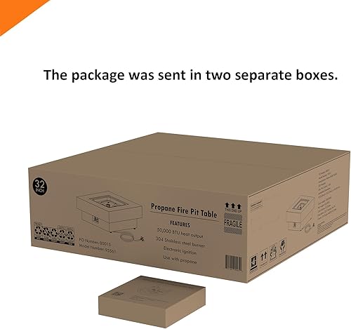 Miniatura 53 de Fogata de propano para exteriores de 32.5 pulgadas con cubierta de tanque de 20 libras, fogatas de propano de 50,000 BTU para patio exterior