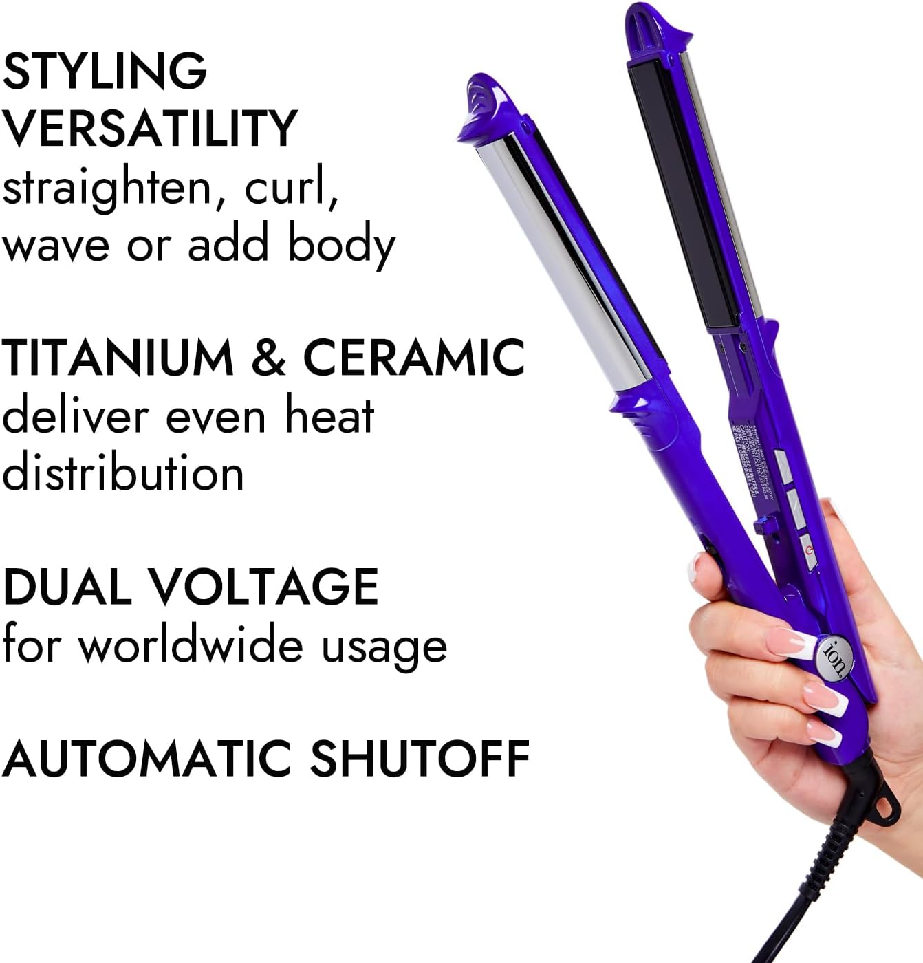 Ion Titanium Pro Spiral Iron Curling Irons Ion Titanium Platinum Flat Iron  Titanium Platinum