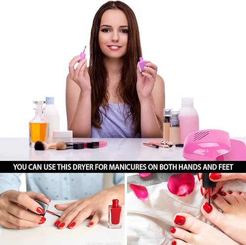 Miniatura 6 de Secador de uñas portátil, secado rápido, esmalte de uñas regular, soplador de aire, secadora de uñas, máquina de esmalte de uñas, secador de