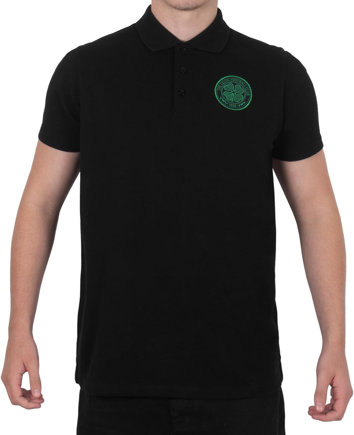 Celtic Football Club Official Soccer Gift Mens Crest Polo Shirt