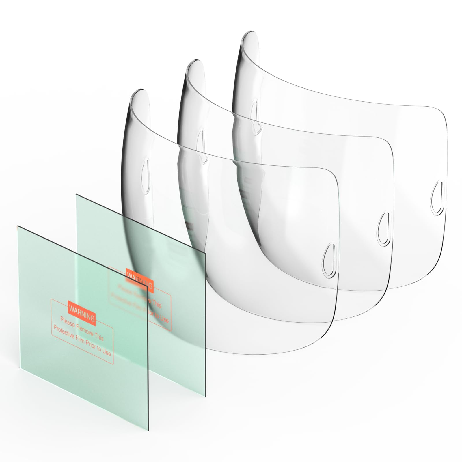 YESWELDER 3PCS Normal Viewing Screen Outer Replacement Lens and 2Pcs Inner Replacement Lens for LYG-22800F Welding Helmet