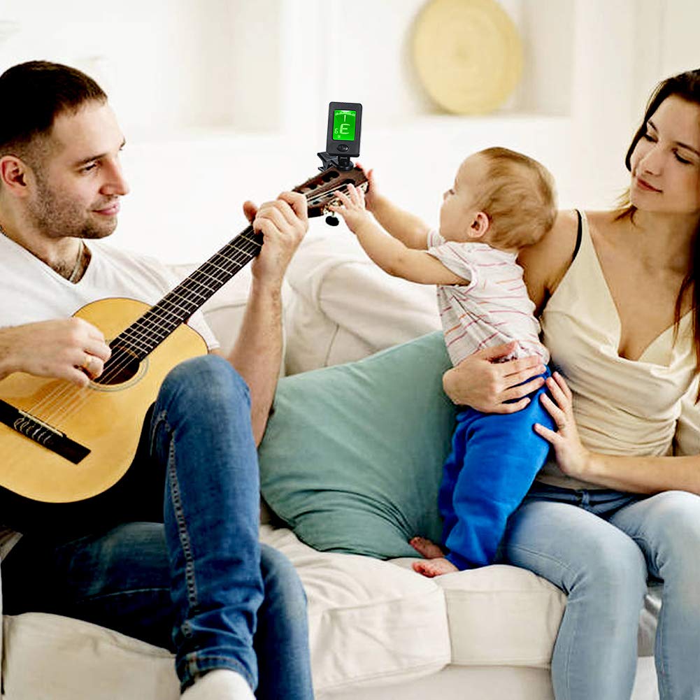 Capodastre + Accordeur MOREYES Pour Guitare, Basse, Ukulélé - Avec Médiators