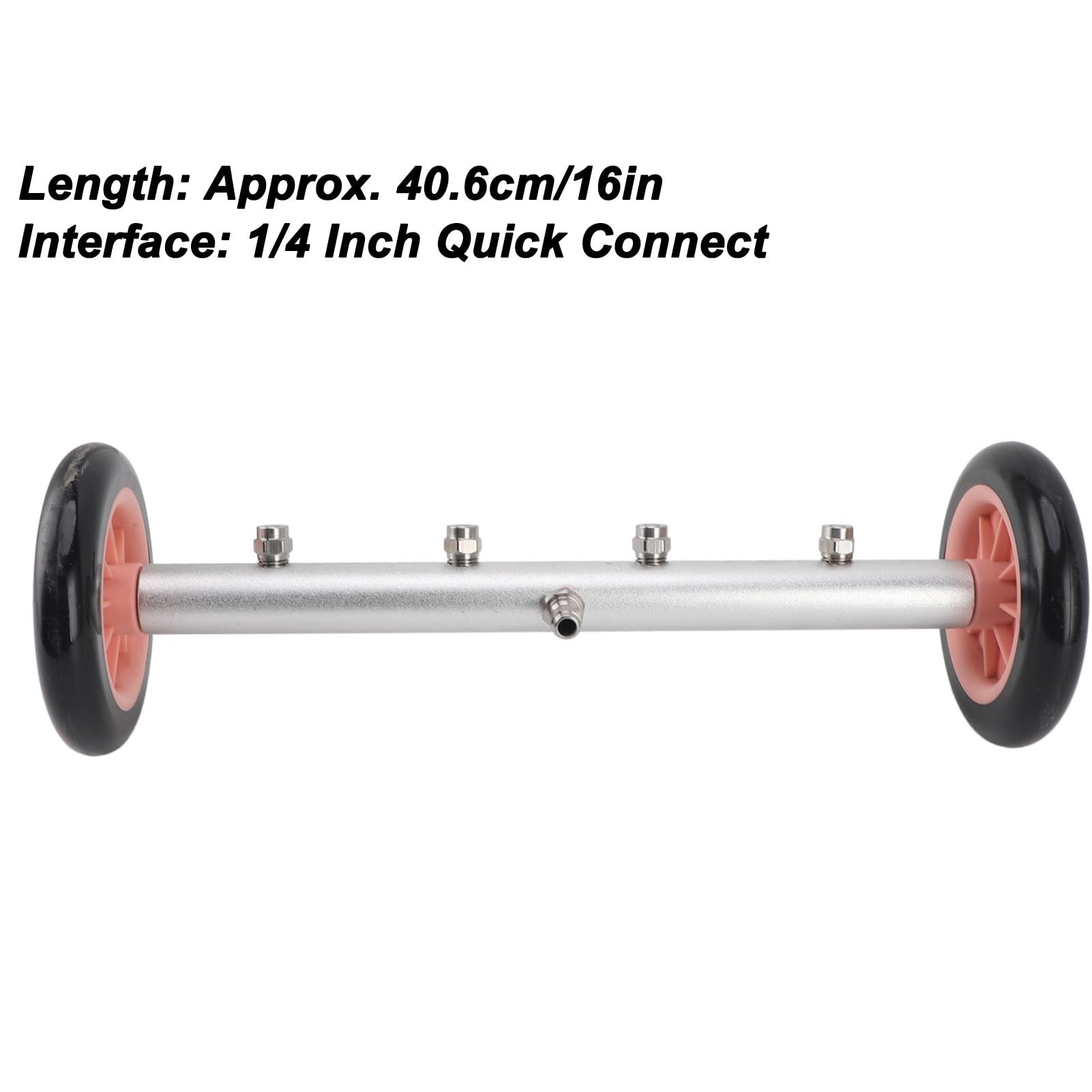 Generic Limpiador de Chasis Escoba de Agua Duradera de Alta Presión 4000PSI para Camiones y SUV de 16 Pulgadas (Rosa Negro)