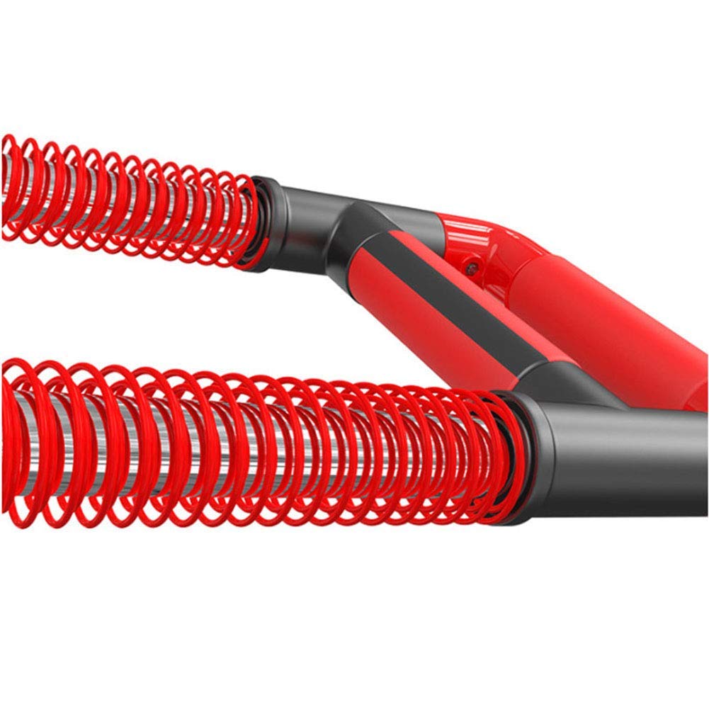 Máquina de Barra de flexión, expansor de Pecho con Resorte Doble de Acero Inoxidable, para Entrenamiento de Brazos, Pecho, Abdomen y Espalda, 50 kg/110 LB