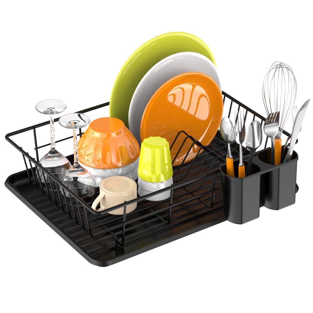Buy Dish Drying Rack, Ace Teah Small Dish Rack Drainer Set with Drain