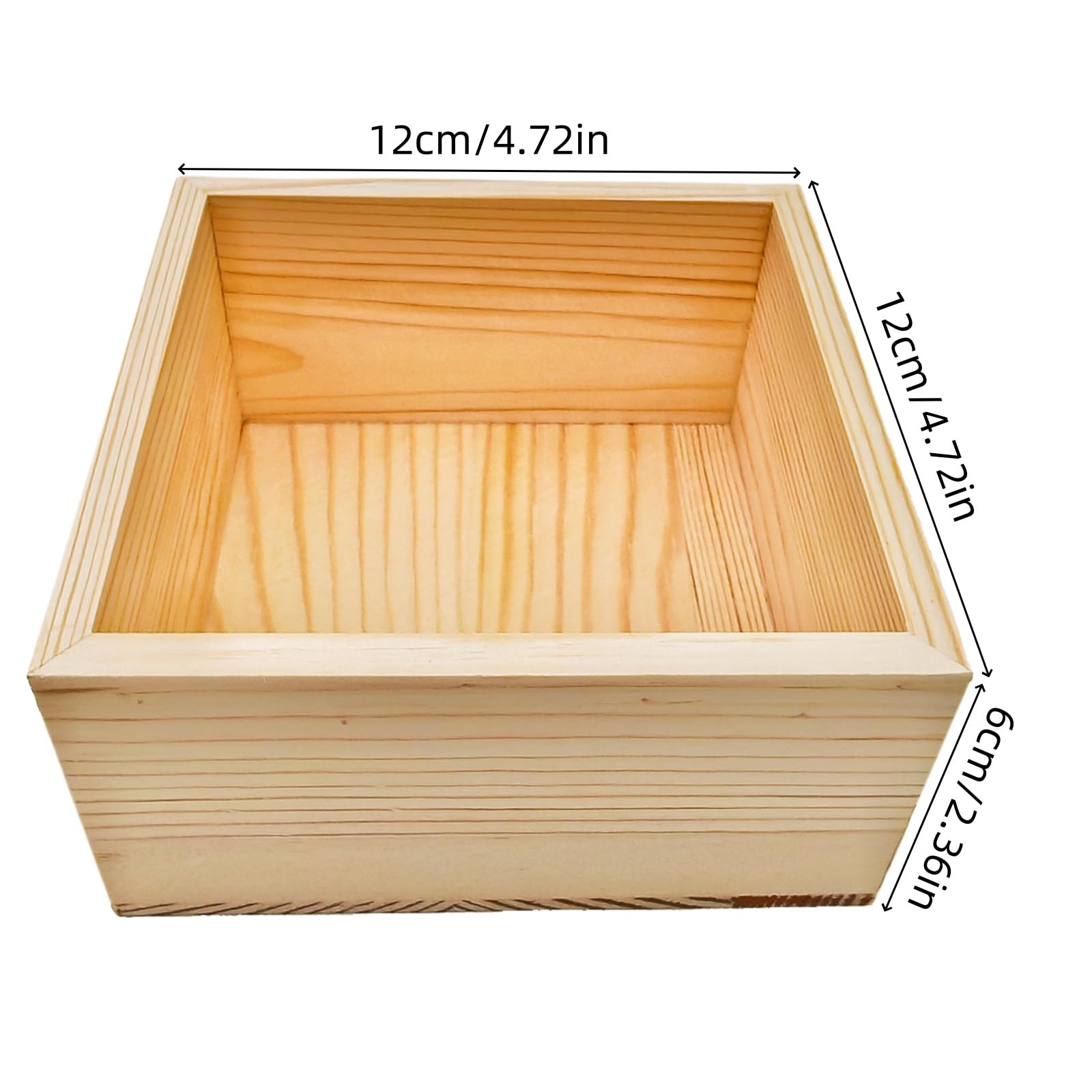 Houten doos houten doos met deksel natuurlijke houten doos kleine opbergdoos hout opbergdoos als geschenkdoos schatkist sieradenkist voor decoratie