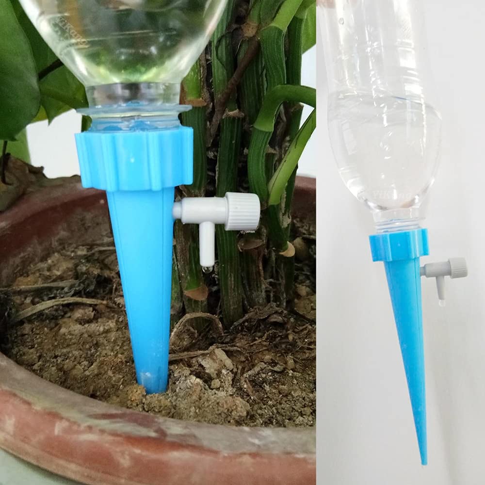 Pflanzenbewässerungsgerät, 12 Stück, einstellbare Tropfbewässerung, Pflanzenwasserspender, automatisches Bewässerungstropfer-Gerätesystem for den Innenbereich, Haushalt, 12 Stück, zufällig