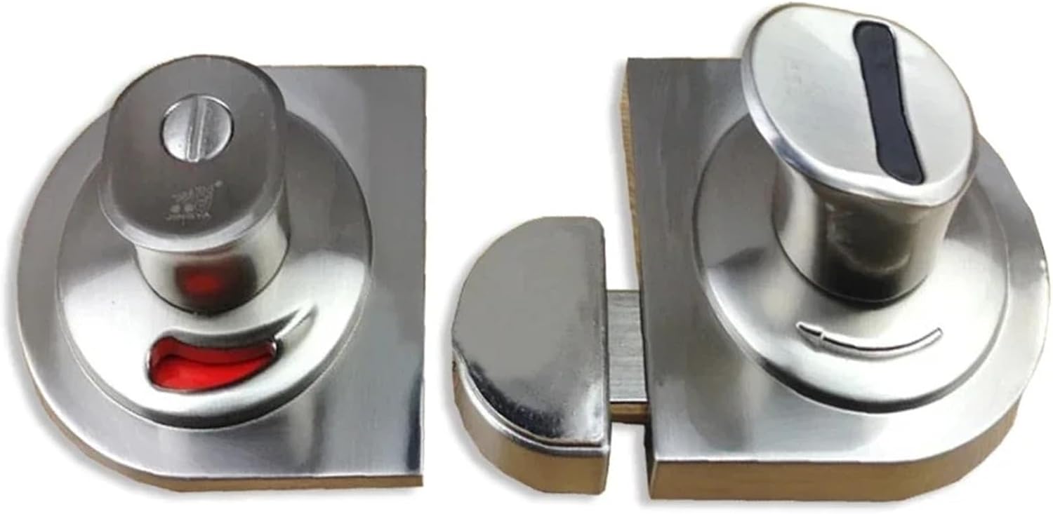 Toilet WC Door Lock with Red Green Indicating Label Bathroom Accessories Hardware MMS122 1Pcs