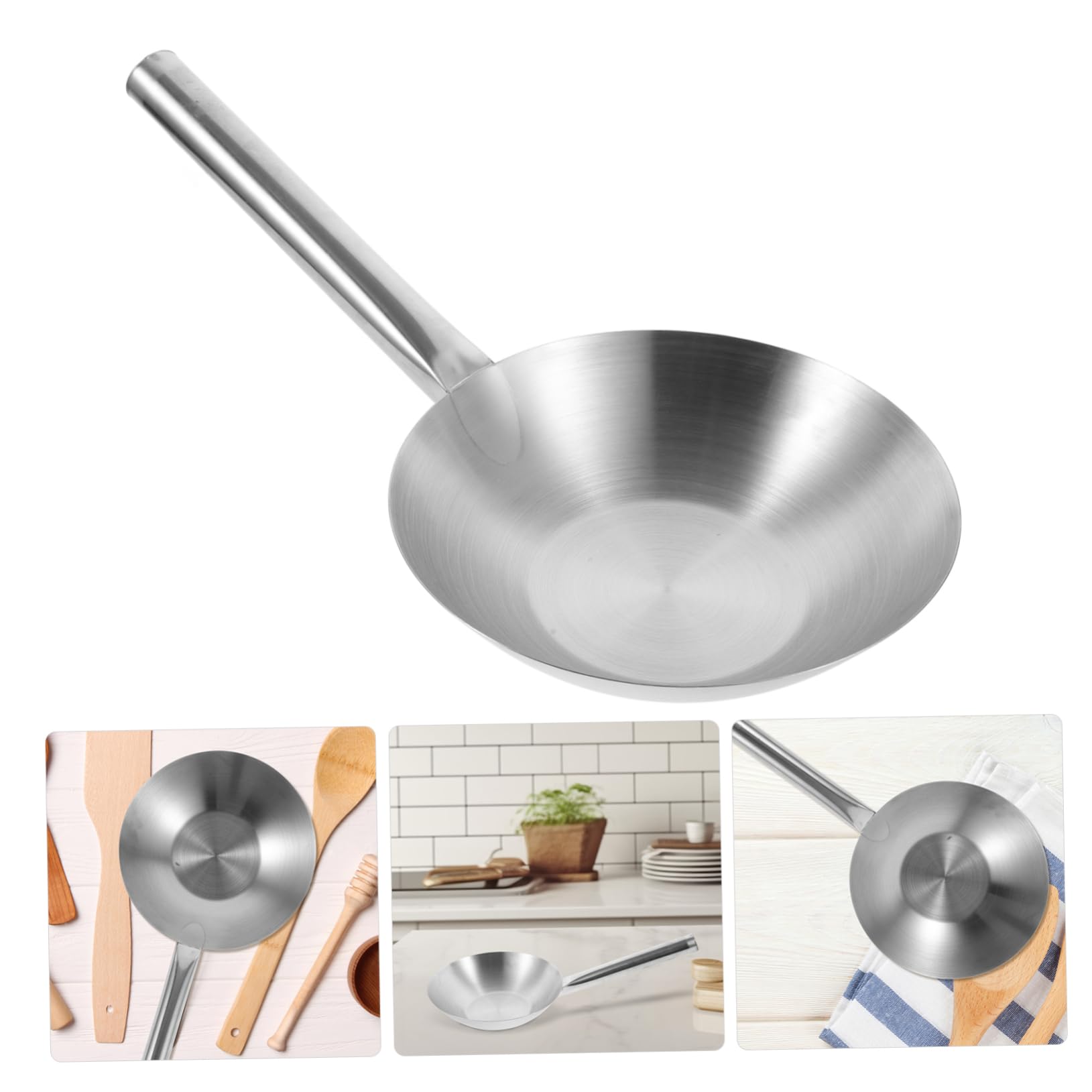 Mobestech Louche à Eau Acier Inoxydable à Manche Court Ustensile de Cuisine Pratique et Résistant pour Maison Jardin