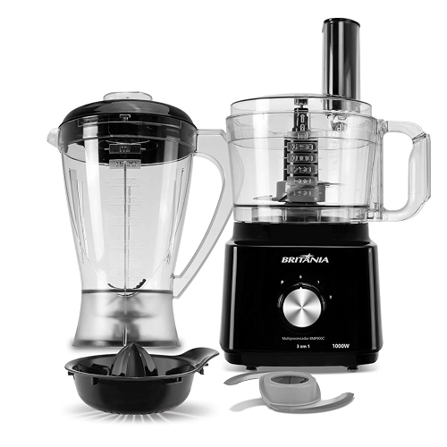 Britânia Multiprocessador 1000W 3 em 1 Lâminas Inox BMP900C 127V