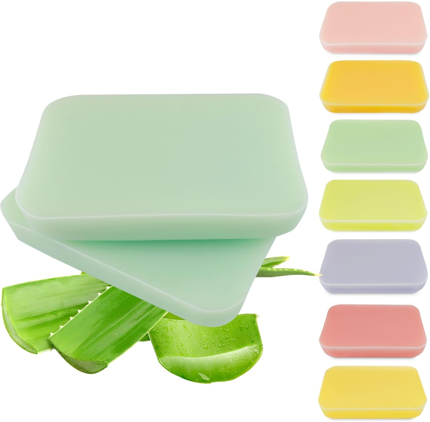 isabellenails Cera di paraffina con 13 fragranze | Paraffina Wax - Blocchi di paraffina per mani e piedi, pelle secca, muscoli rigidi - 4 x 500 ml (aloe vera)