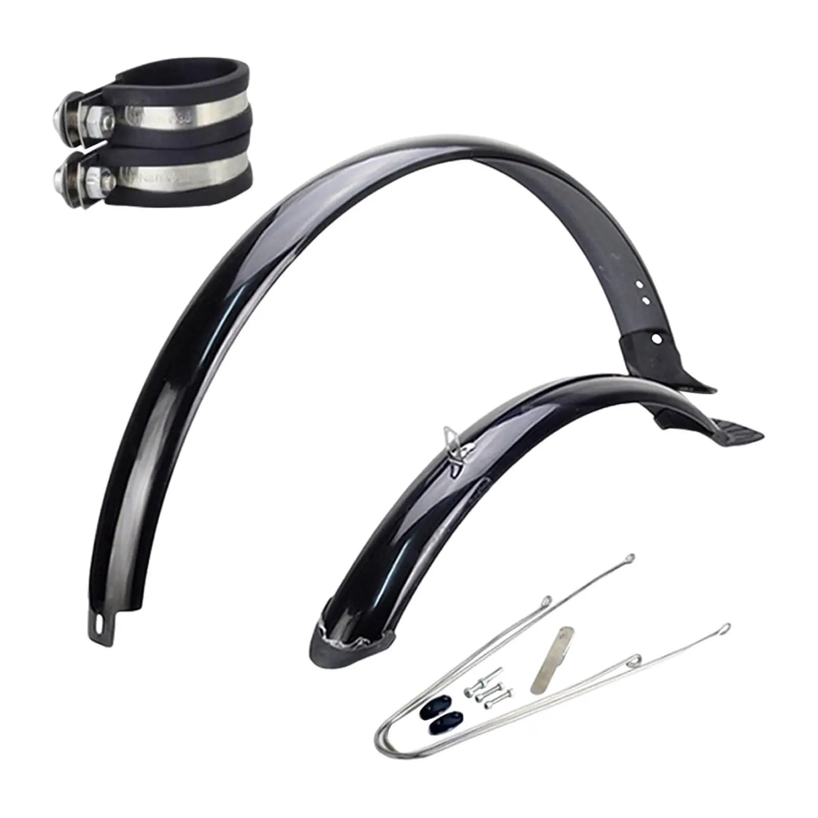 Błotniki rowerowe Face Błotniki rowerowe szosowe 27,5 cala Zestaw błotników przednich i tylnych nierdzewnych Zestaw błotników rowerowych Błotniki kół Błotniki rowerowe(Adjustable Brace)