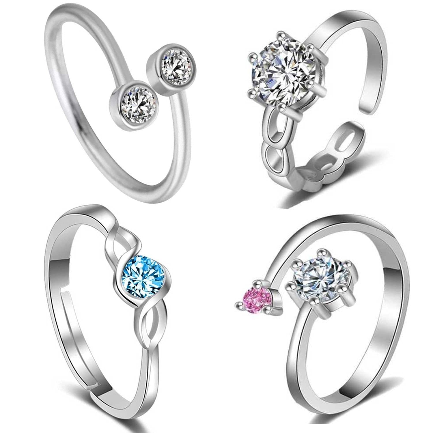 Om Jewells Red Alloy Rings for Women (Pack of 4) (B07B9H6BTW) Amazon Price History, Amazon Price Tracker